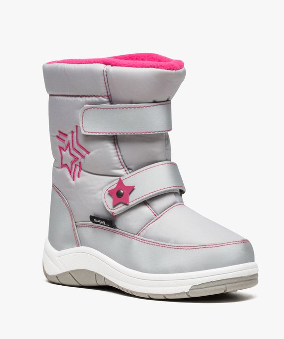 Bottes après-ski fille avec fermeture scratch vue2 - GEMO (EQUIPT) - GEMO