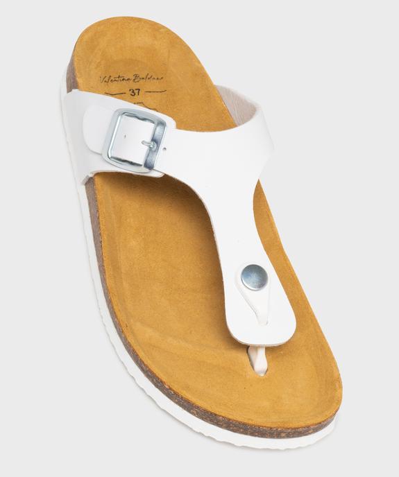 Mules femme à talon plat avec large bride en T unie - Valentina Baldano vue11 - VALENTINA BALDA - GEMO