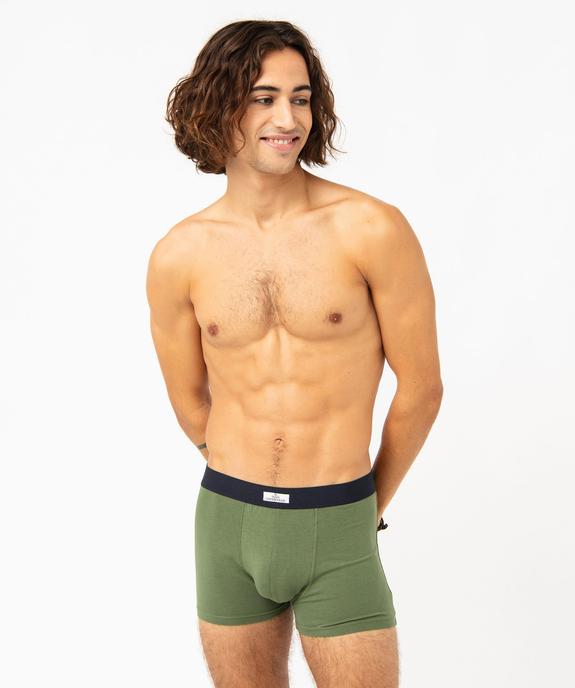 Boxer homme en coton stretch extensible (lot de 2) vue2 - GEMO 4G HOMME - GEMO