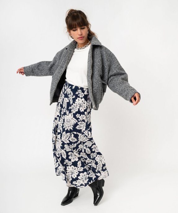 Jupe longue en viscose à motifs femme vue5 - GEMO(FEMME PAP) - GEMO