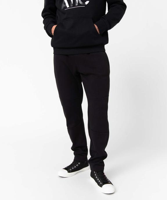 Pantalon homme en maille à poches zippées et taille élastiquée vue1 - GEMO (HOMME) - GEMO
