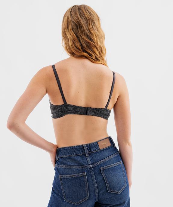  Soutien-gorge bandeau en microfibre avec bretelles muti-positions vue8 - GEMO 4G FEMME - GEMO