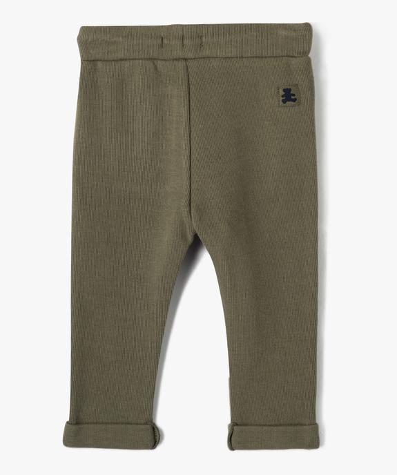 Pantalon bébé garçon en maille - LuluCastagnette vue3 - LULUCASTAGNETTE - GEMO