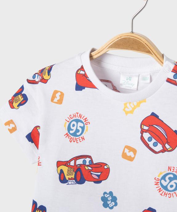 Tee-shirt manches courtes en jersey de coton imprimé Cars bébé garçon - Disney Baby vue2 - CARS - GEMO