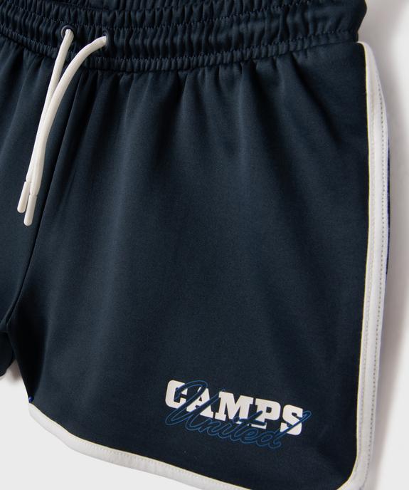Short de sport à taille élastiquée fille - Camps United vue2 - CAMPS US - GEMO