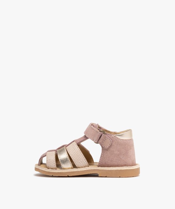 Chaussures de marche bébé fille en cuir - NA! vue3 - NA! - GEMO