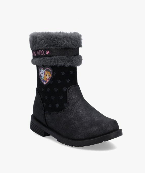 Boots fourrées fille dessus métallisé – Pat’Patrouille vue2 - PAT PATROUILLE - GEMO