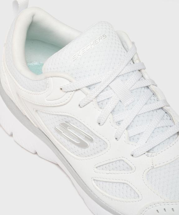 Baskets basses running en mesh avec semelle à mémoire de forme femme - Skechers vue6 - SKECHERS - GEMO