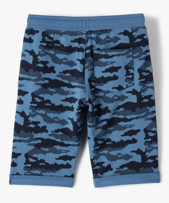 Bermuda garçon à motifs feuillage et taille élastiquée vue3 - GEMO (JUNIOR) - GEMO