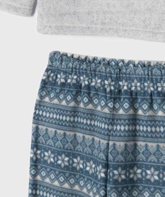 Pyjama en polaire imprimé garçon vue3 - GEMO (ENFANT) - GEMO