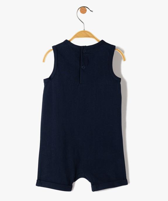 Combishort bébé garçon sans manches imprimé vue4 - GEMO(BEBE DEBT) - GEMO