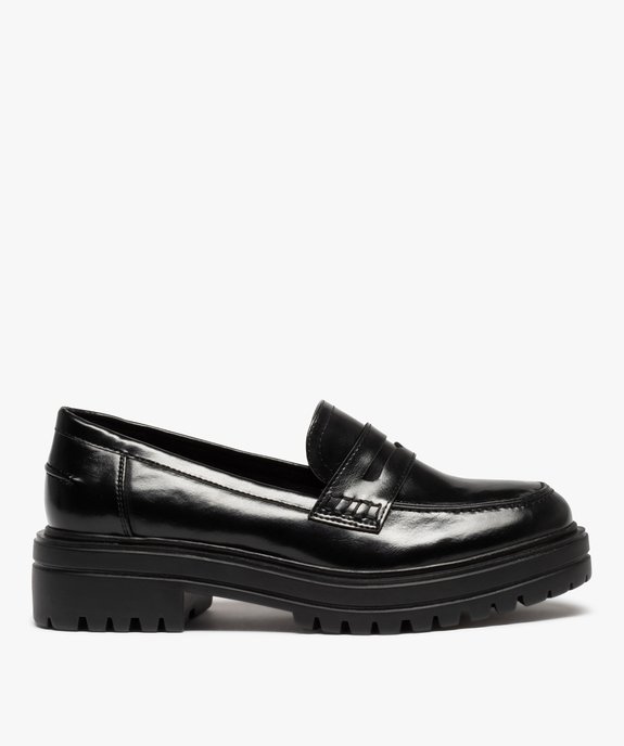 Mocassins femme unis à semelle épaisse et crantée vue1 - GEMO (CASUAL) - GEMO