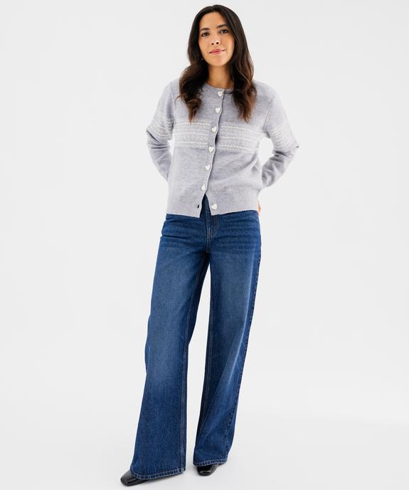 Pull à col polo femme vue4 - GEMO(FEMME PAP) - GEMO