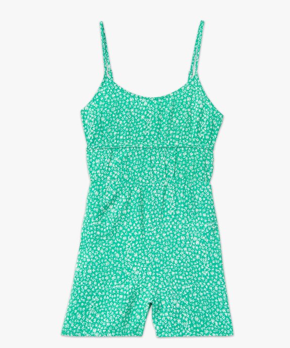 Combishort femme imprimé à fines bretelles vue4 - GEMO(FEMME PAP) - GEMO