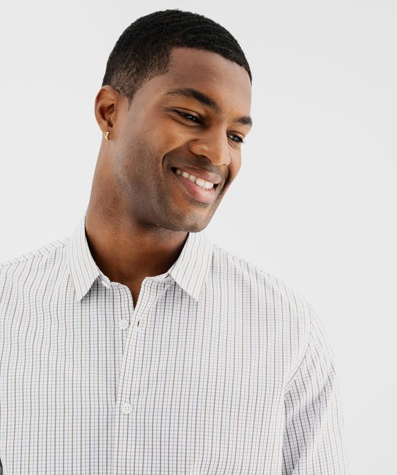Chemise regular à carreaux homme vue3 - GEMO 4G HOMME - GEMO