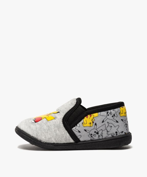 Chaussons garçon élastiqués en velours ras - Pokemon vue3 - POKEMON - GEMO