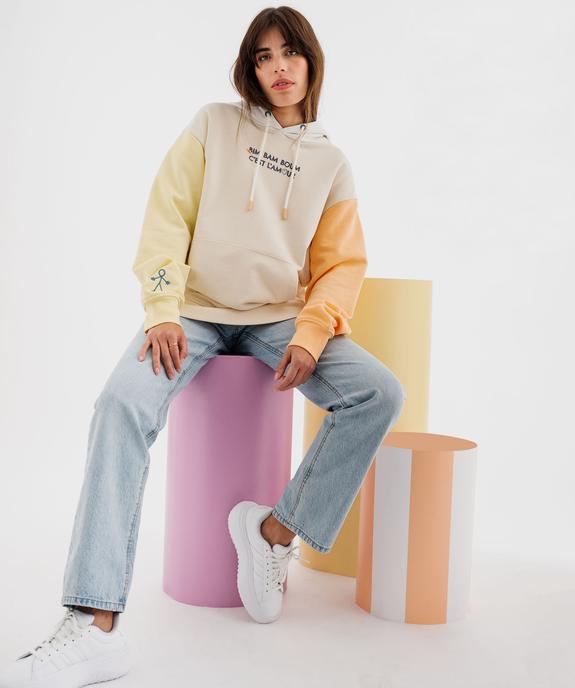 Sweat à capuche multicolores avec message amour mixte - Gémo X Maëva vue7 - GEMO 4G FEMME - GEMO