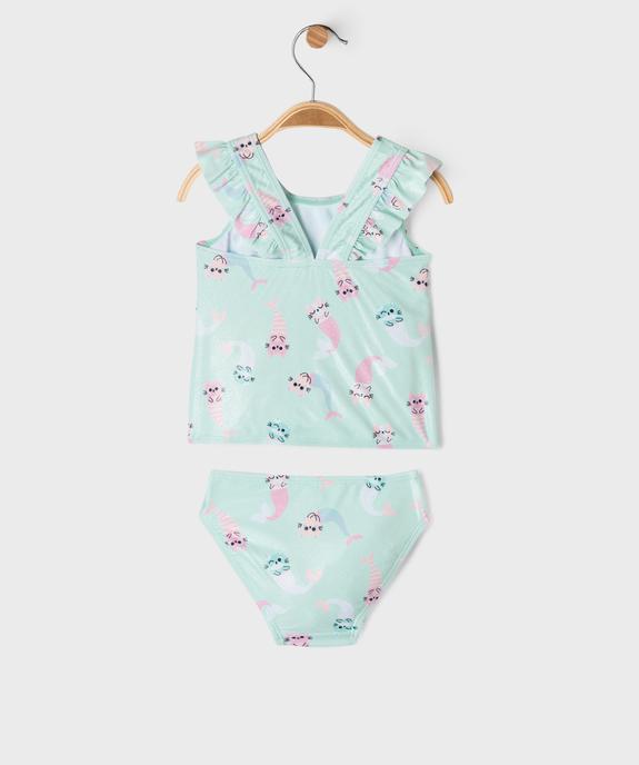 Maillot de bain tankini à motifs chats bébé fille vue4 - GEMO(BEBE DEBT) - GEMO