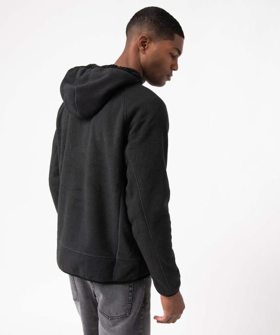 Veste polaire homme zippée à capuche et doublure chaude vue3 - KENSINGTON - GEMO