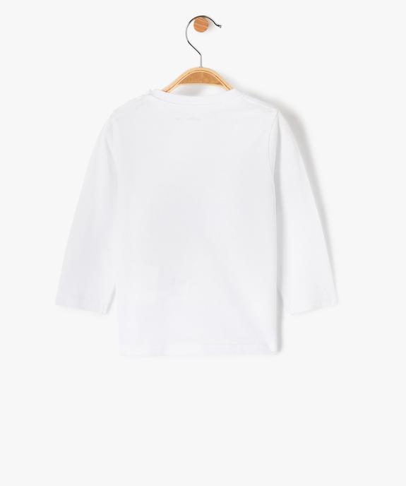 Tee-shirt à manches longues et message humoristique bébé garçon vue3 - GEMO(BEBE DEBT) - GEMO