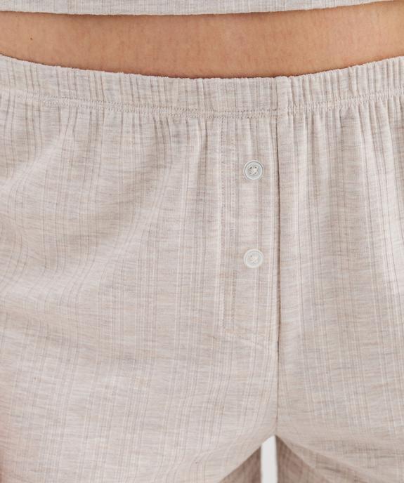 Short de pyjama débardeur en viscose femme vue2 - GEMO 4G FEMME - GEMO