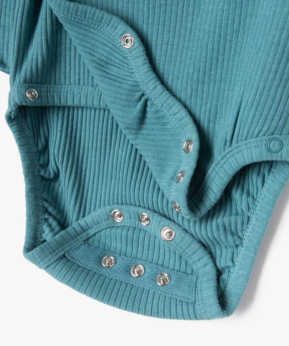 Ensemble de naissance évolutif 3 pièces : body + legging + bonnet bébé vue4 - GEMO 4G BEBE - GEMO