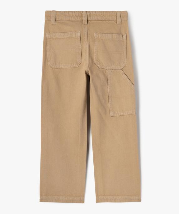 Pantalon large style charpentier garçon vue4 - GEMO (ENFANT) - GEMO