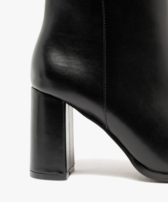 Boots femme à talon et bout pointu avec zip  vue6 - FOLLOW ME G4G - GEMO