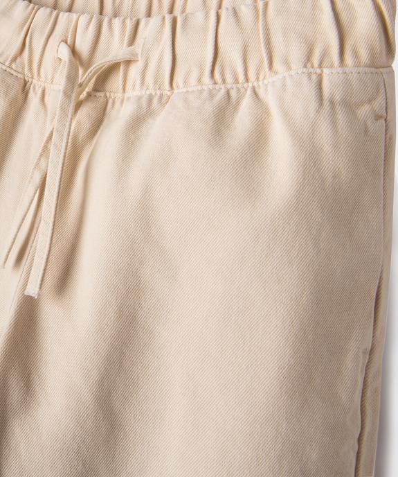 Jean large avec taille élastique ajustable fille vue2 - GEMO (JUNIOR) - GEMO