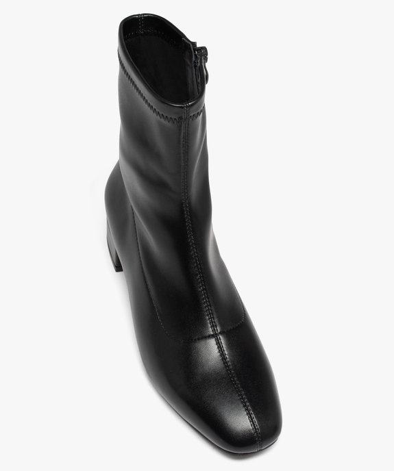 Boots chaussettes à tige souple femme vue5 - GEMO (CASUAL) - GEMO