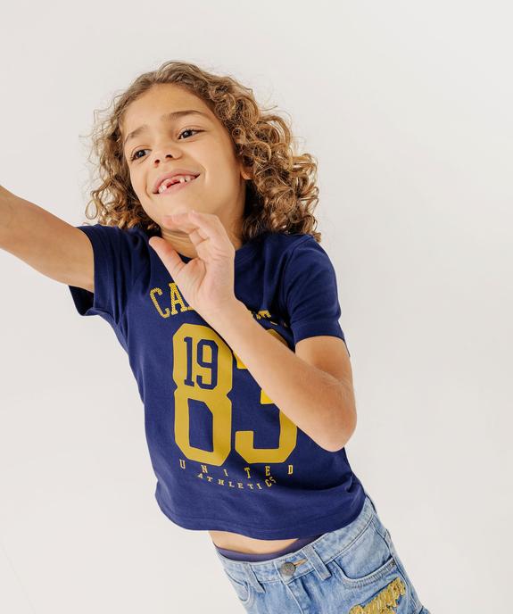 Tee-shirt manches courtes en coton imprimé garçon - Camps United vue6 - CAMPS GEMO FOR GOOD - GEMO