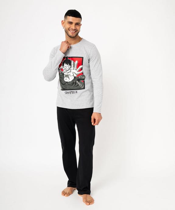 Pyjama bicolore homme - One Piece vue1 - ONE PIECE - GEMO