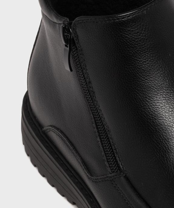 Boots fourrées confortables à double zip homme vue6 - G'FLEX - GEMO