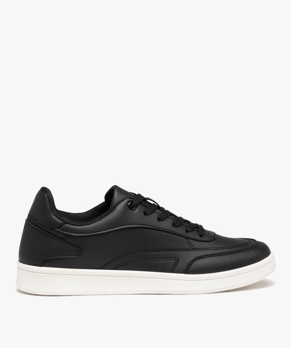 Baskets homme unies style rétro à lacets avec semelle épaisse vue1 - PREMIER PRIX BY GEMO - GEMO
