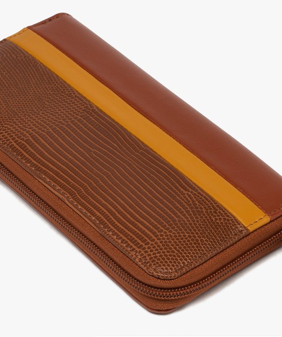 Portefeuille femme zippé multicolore vue2 - GEMO (ACCESS) - GEMO