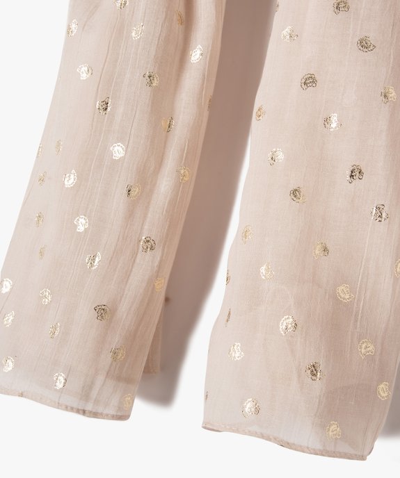 Foulard à motifs pailletés femme vue2 - GEMO (ACCESS) - GEMO