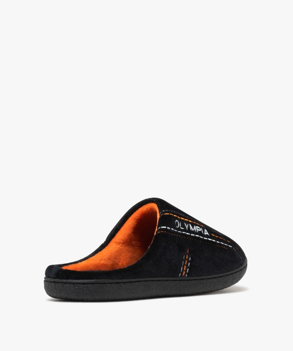 Chaussons homme mules en velours ras - Olympia vue4 - OLYMPIA - GEMO