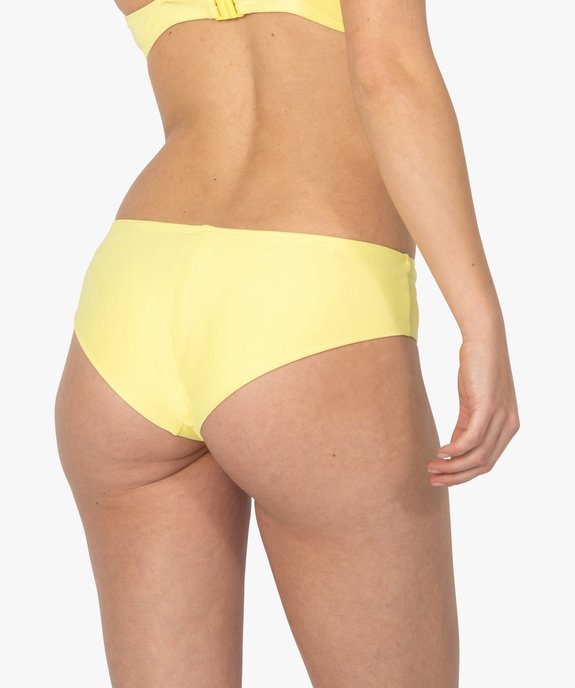 Bas de maillot de bain femme forme shorty avec taille fantaisie vue2 - GEMO (PLAGE) - GEMO