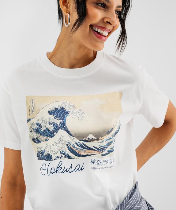 Tee-shirt manches courtes motif vague garçon - Hokusai vue2 - HOKUSAI - GEMO
