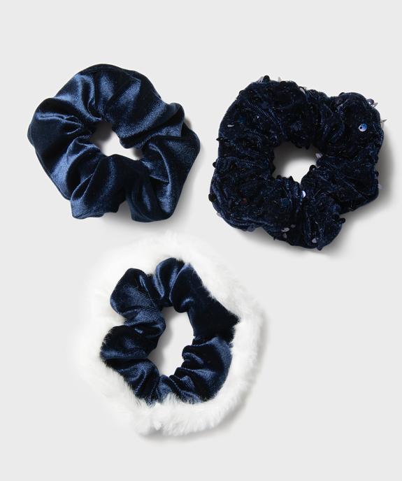 Chouchous en velours et sequins (lot de 3) - GEMO (ACCESS) Chouchous en velours et sequins (lot de 3) vue1 - GEMO (ACCESS) - GEMO