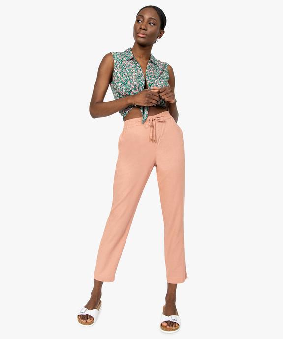 Chemise femme imprimée sans manches vue5 - GEMO(FEMME PAP) - GEMO