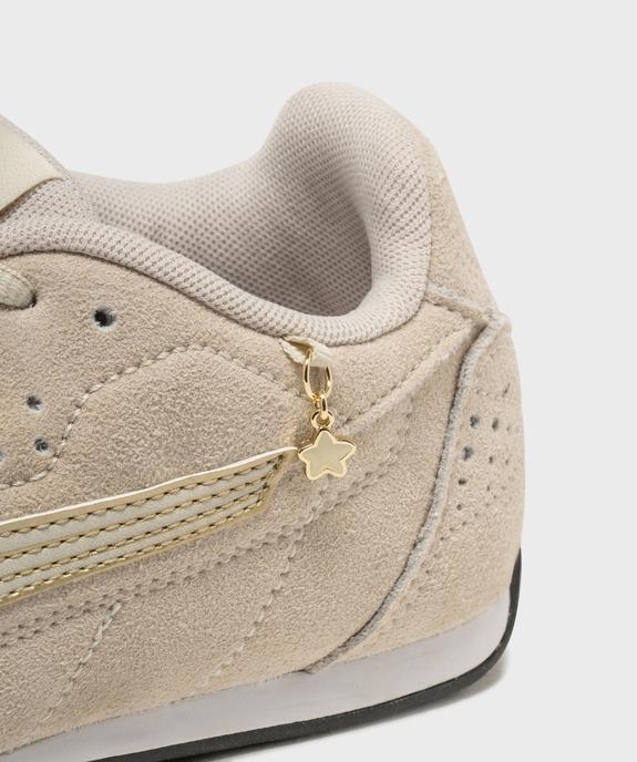 Tennis fines en suédine avec charms femme - Puma vue7 - PUMA - GEMO