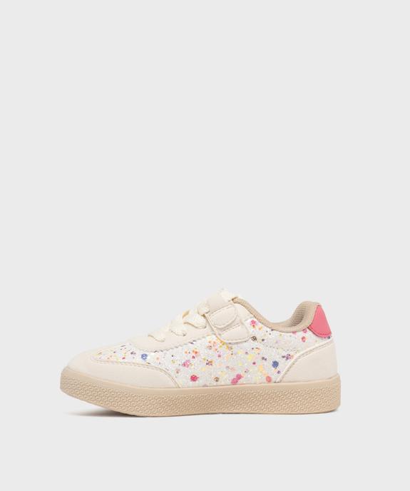 Baskets à scratch et lacets fantaisie fille - Lovely Wings vue3 - LOVELY WINGS - GEMO