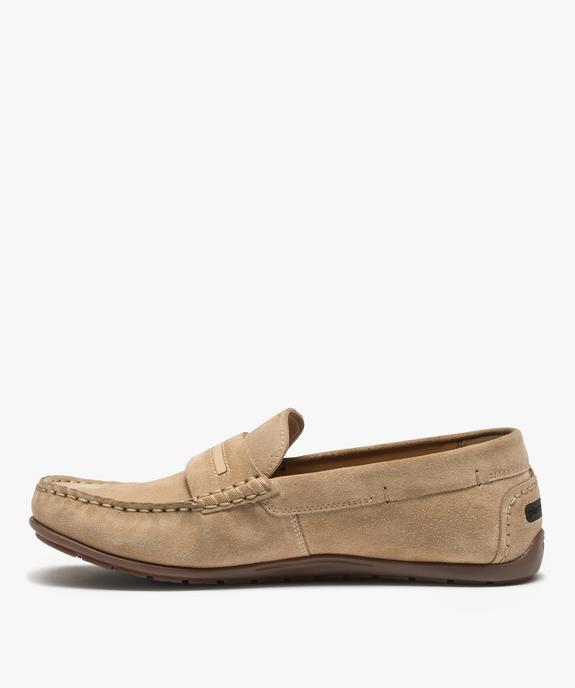 Mocassins homme unis en cuir – Pierre Cardin vue3 - PIERRE CARDIN D - GEMO