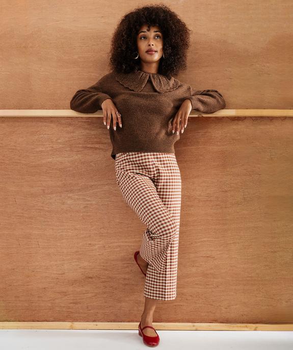 Pantalon à carreaux 7/8e femme vue1 - GEMO(FEMME PAP) - GEMO