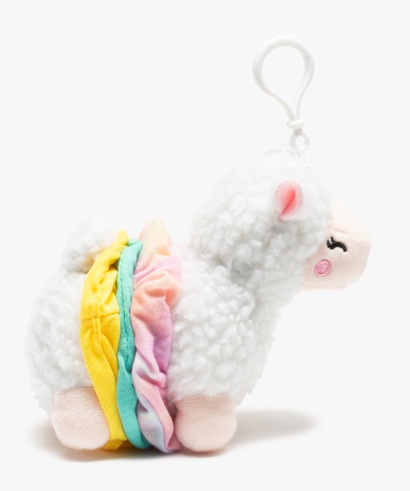 Porte-clés enfant peluche lama 2-en-1 avec chouchous pour les cheveux vue1 - GEMO (ACCESS) - GEMO
