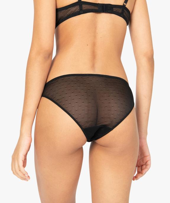Culotte femme en dentelle et tulle (lot de 2) vue2 - GEMO(HOMWR FEM) - GEMO