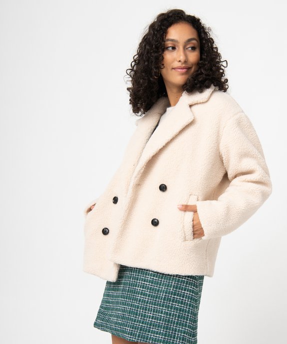Veste femme en fourrure imitation vue1 - GEMO(FEMME PAP) - GEMO