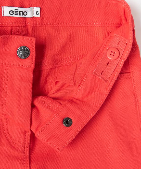 Pantalon stretch coupe Slim fille vue2 - GEMO 4G FILLE - GEMO