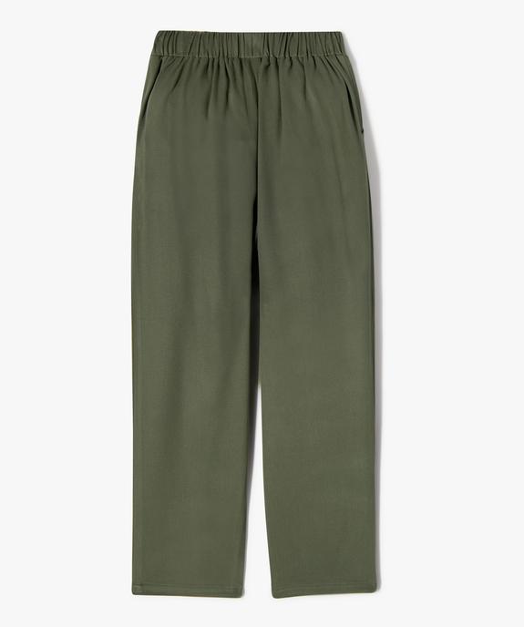 Pantalon carotte fluide avec ceinture à nouer fille vue3 - GEMO (ENFANT) - GEMO